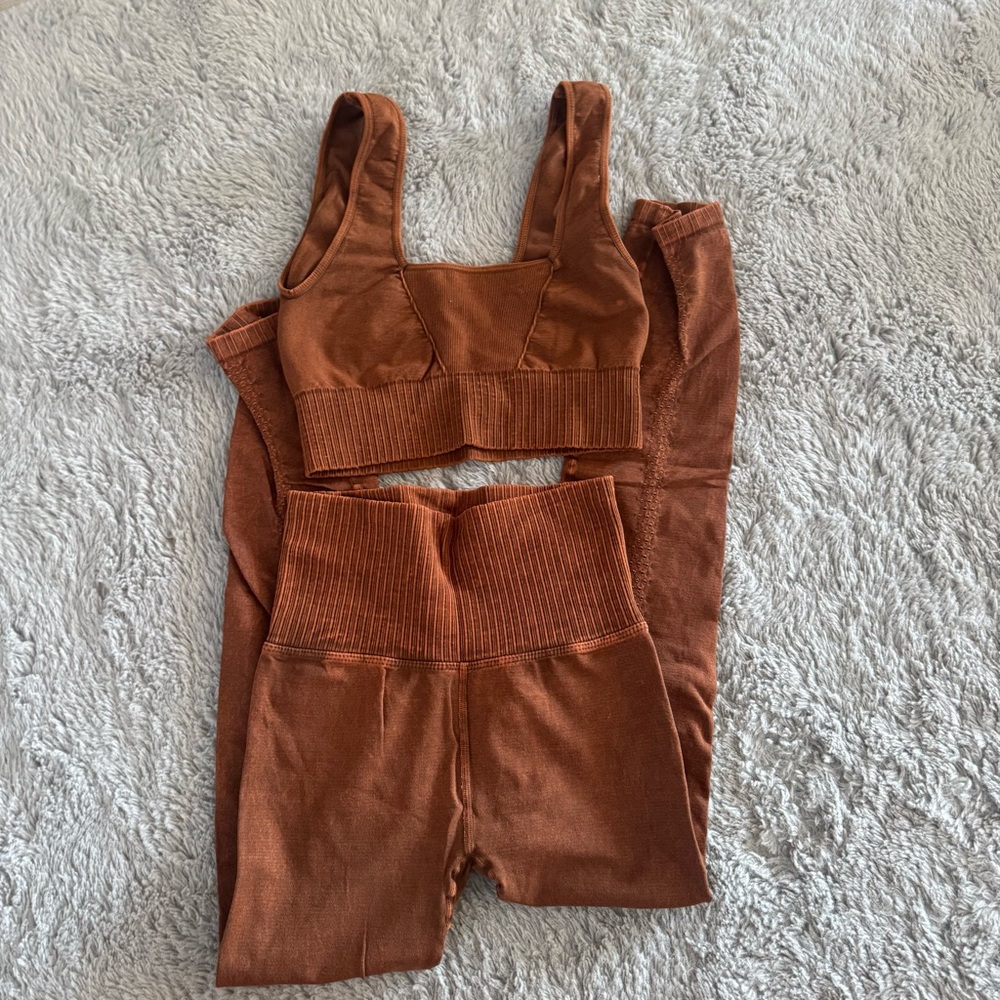 Brown Free People Movement Set XS/S